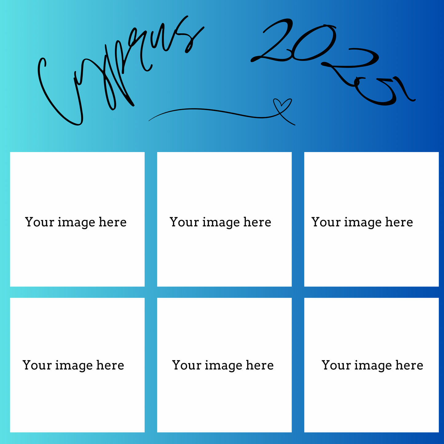 6 Photo Bordered Photo Slate