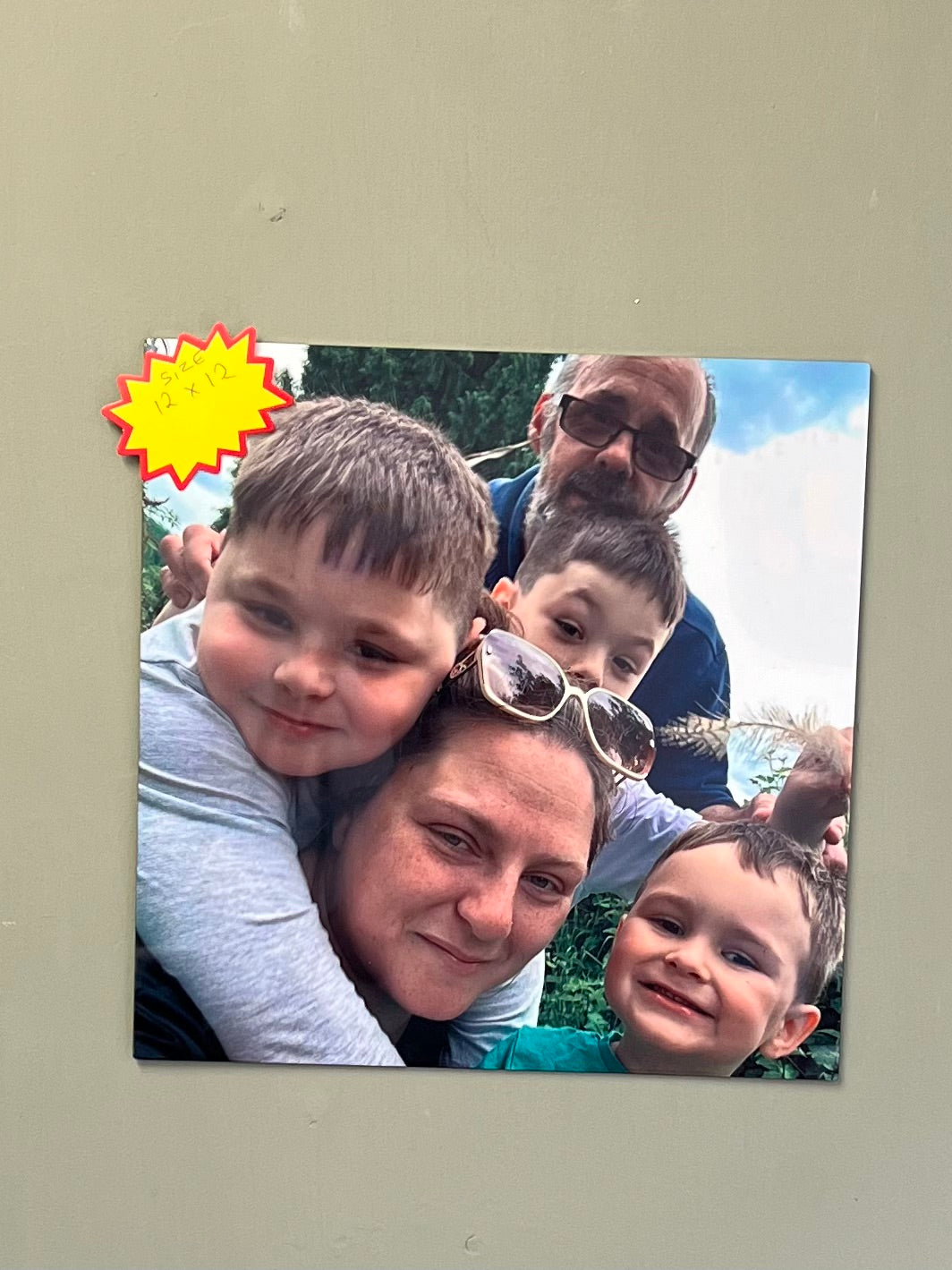 Square Ultra HD Gloss finish metal photo 1.15mm thick